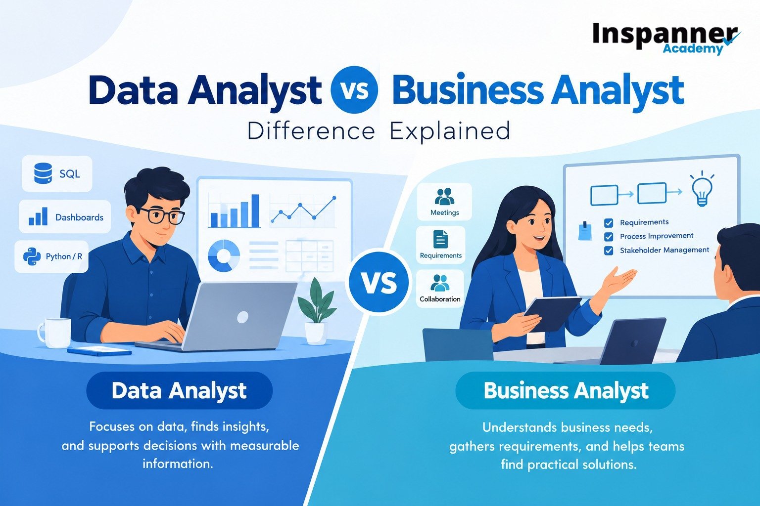 Data Analyst vs Business Analyst: Difference Explained